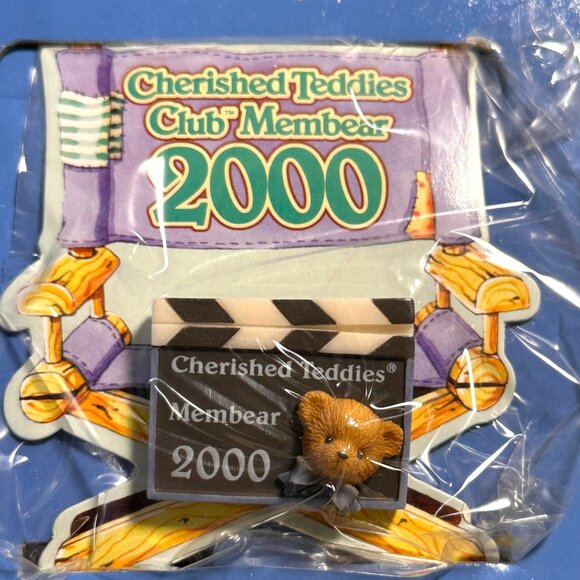 Cherished Teddies Club Membear 2000 Figurine Set With Display Box & Accessories - Picture 4 of 15